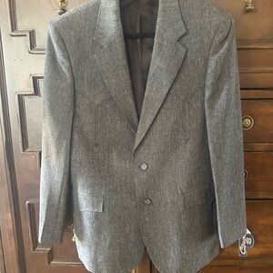 Western Gray Men's Two-Button Blazer